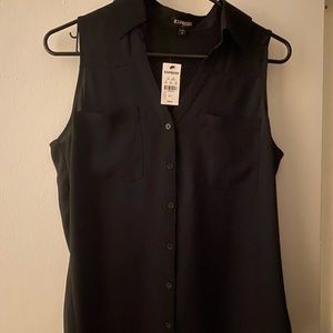 Express Sleeveless Black Top